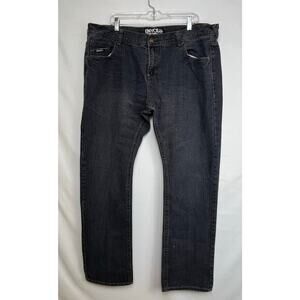 Vintage Enyce Men's  42 Blue Y2K Baggy Wide Leg Skater Hip Hop Style Denim Jeans